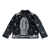 RDMCLOTHINGART tapestry hoodie VIGENCITA BLACK TAPESTRY COAT