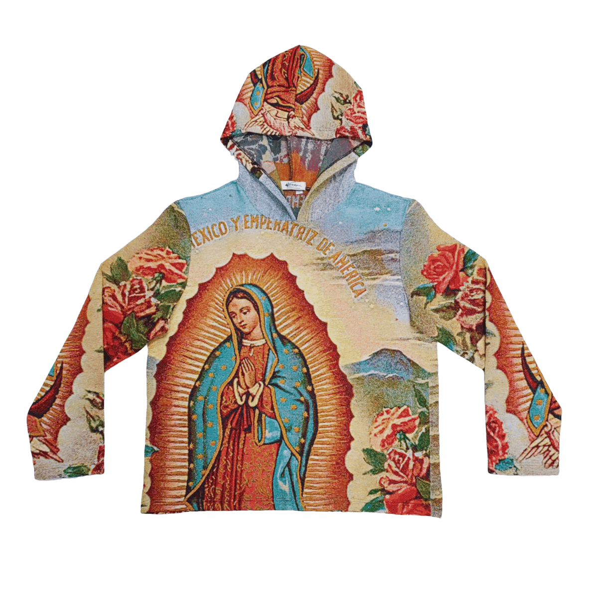 RDMCLOTHINGART tapestry hoodie Virgencita Tapestry
