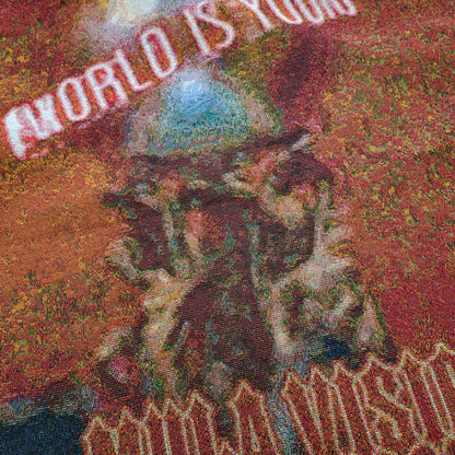 RDMCLOTHINGART tapestry hoodie World Is Yours Tapestry