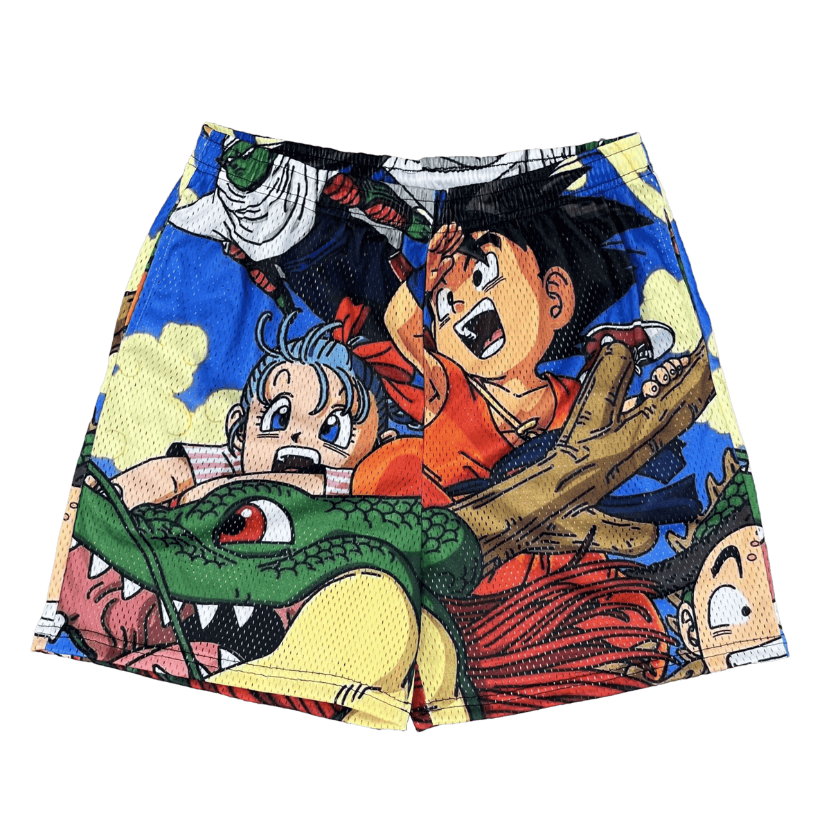 RDMCLOTHINGART tapestry hoodie YOUNG GOKU MESH SHORTS-8661