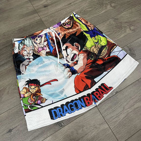 RDMCLOTHINGART tapestry hoodie YOUNG GOKU MESH SHORTS-8685