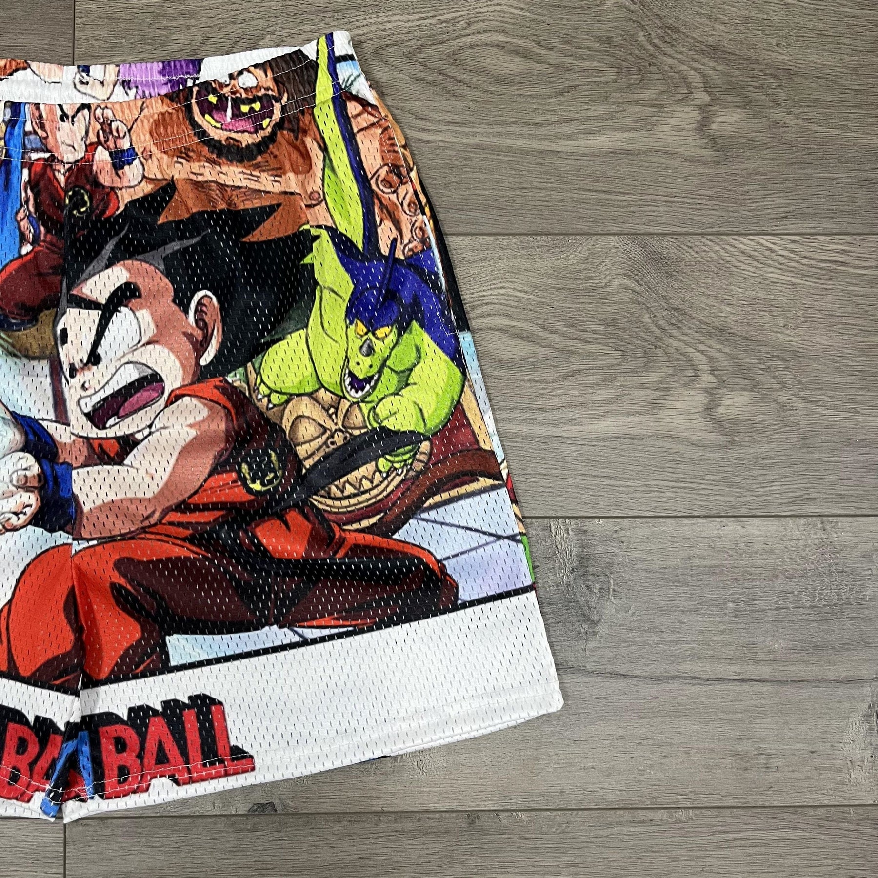 RDMCLOTHINGART tapestry hoodie YOUNG GOKU MESH SHORTS-8685