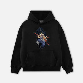 RDMCLOTHINGART tapestry hoodie YOUNG GOKU TAPESTRY PATCH HOODIE-9053