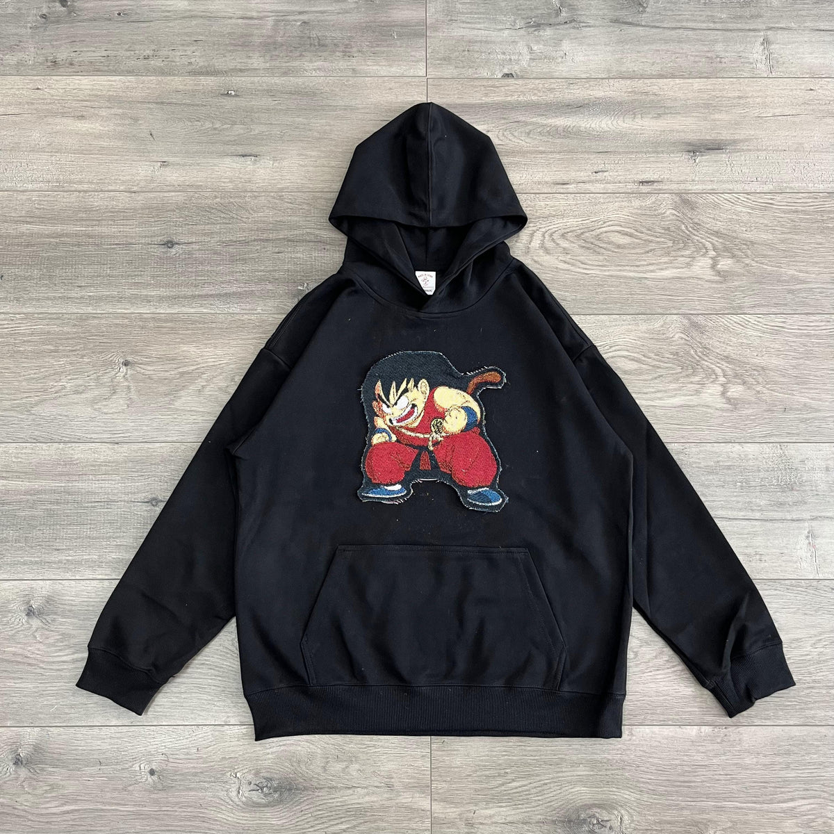 RDMCLOTHINGART tapestry hoodie YOUNG GOKU TAPESTRY PATCH HOODIE-9056