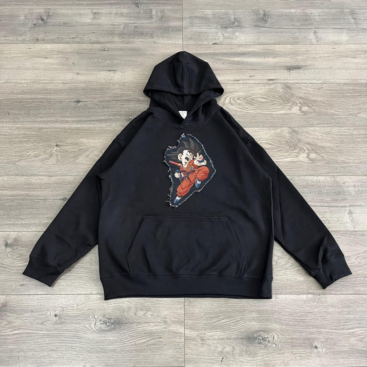 RDMCLOTHINGART tapestry hoodie YOUNG GOKU TAPESTRY PATCH HOODIE-9064