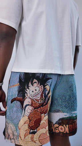 RDMCLOTHINGART tapestry hoodie YOUNG GOKU TAPESTRY SHORTS