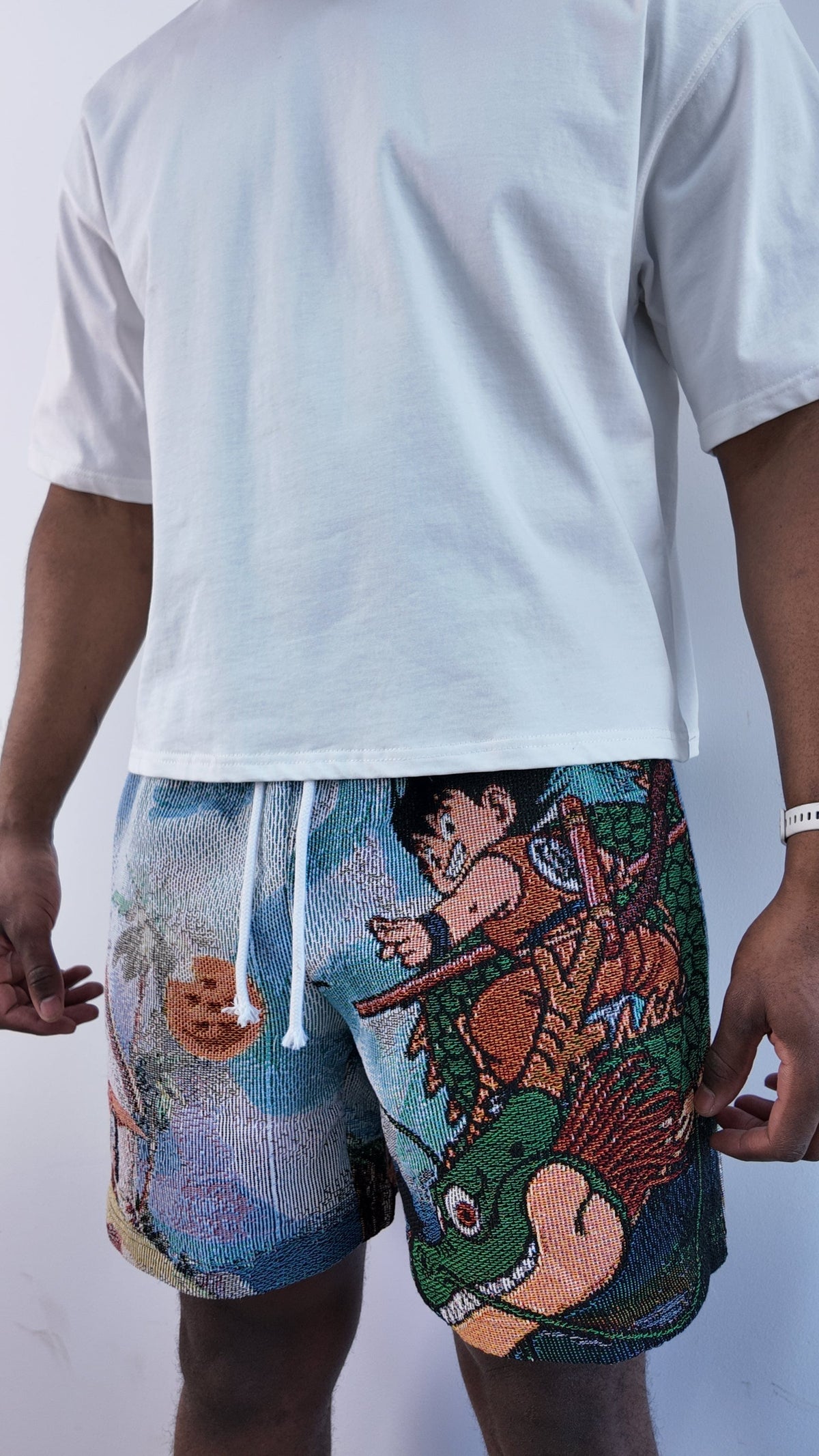 RDMCLOTHINGART tapestry hoodie YOUNG GOKU TAPESTRY SHORTS